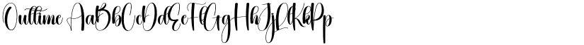 Outtime font