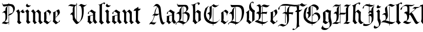 Prince Valiant font