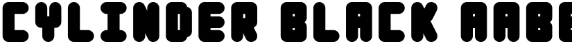 Cylinder Black font