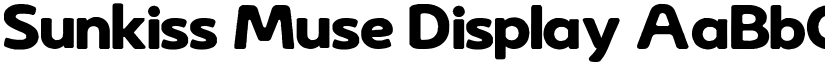 Sunkiss Muse Display font