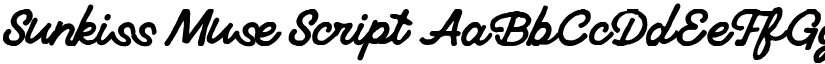 Sunkiss Muse Script font