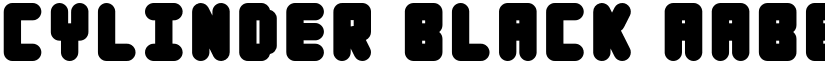 Cylinder Black font