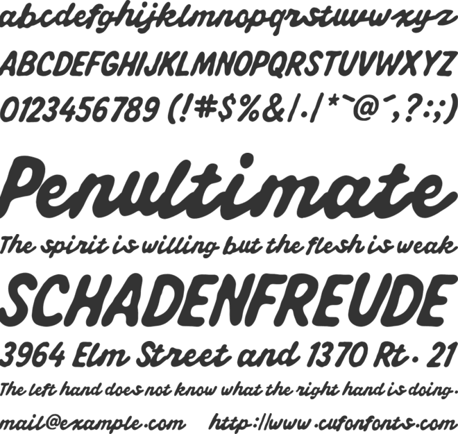 Oldport Script font preview