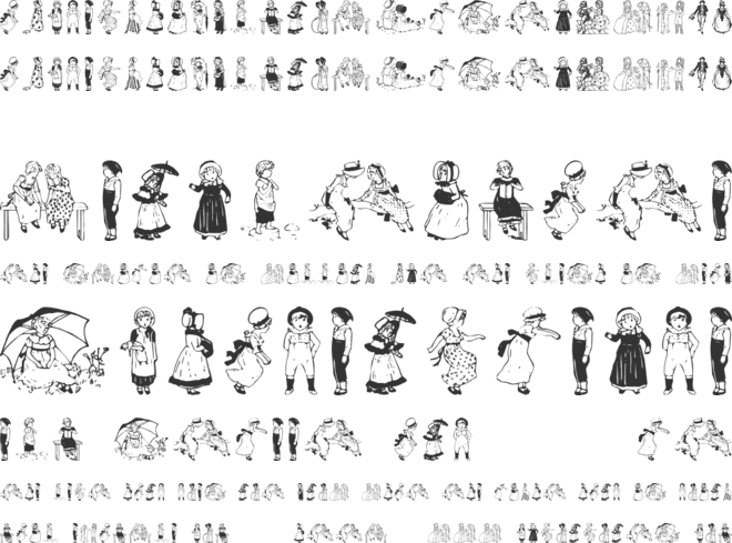 Kinder-Vignetten font preview