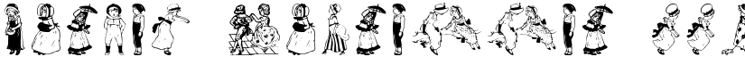 Kinder-Vignetten font