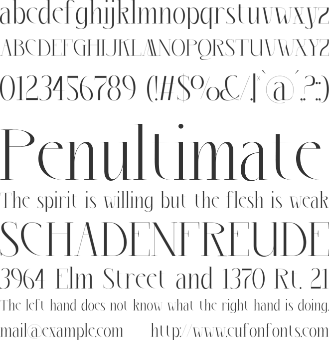 Montalise font preview