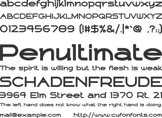 HOVANE font preview