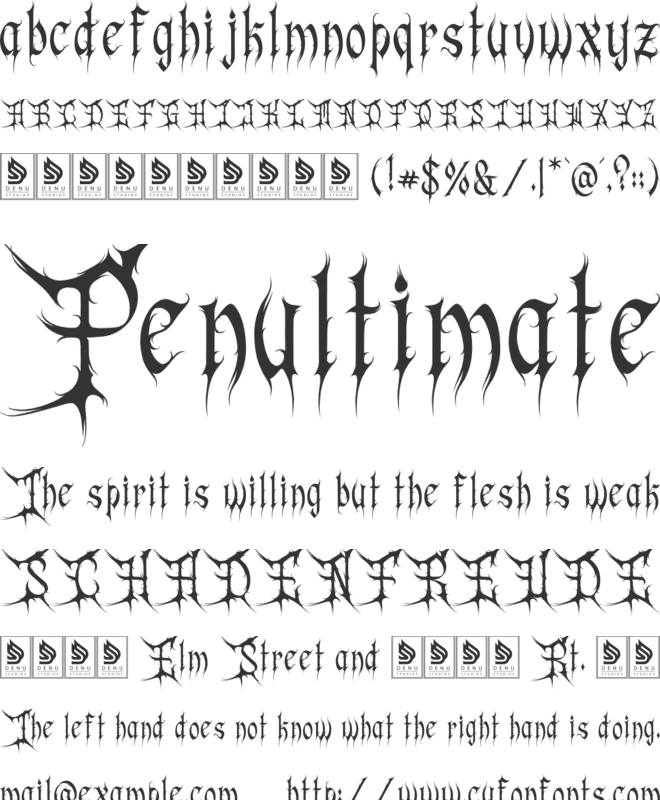 Ruminus font preview