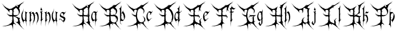Ruminus font download