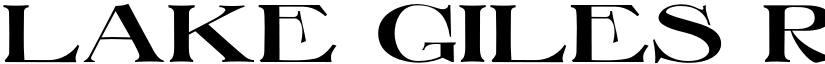 Lake Giles Regular font