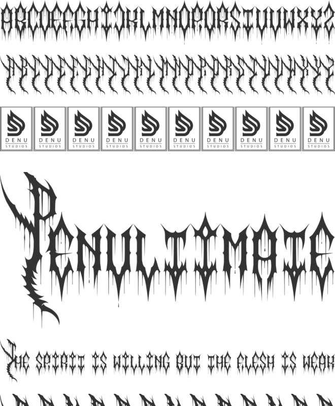 Blackchapel font preview