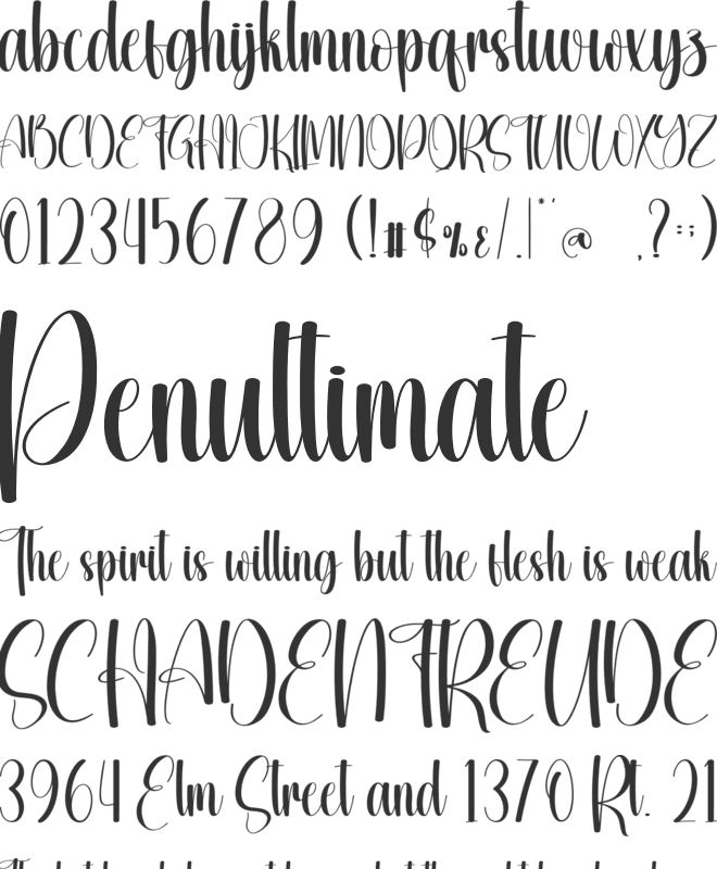 Grand Opening font preview
