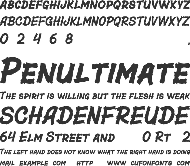 Artico Clover font preview