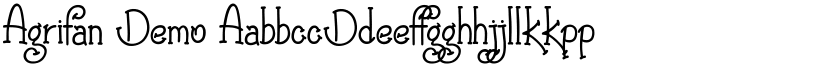 Agrifan Demo font