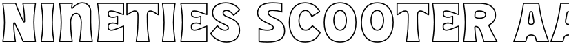 Nineties Scooter font