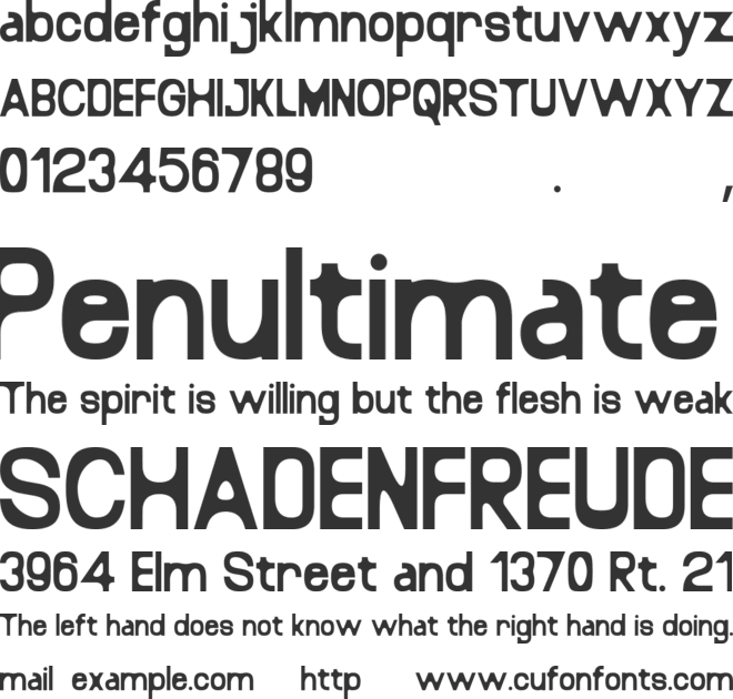 Velumo font preview