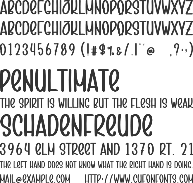 Retro Mountain font preview