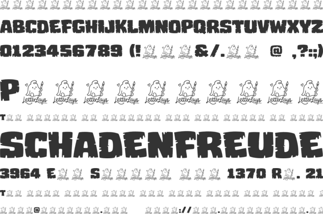 Chopwood Free font preview