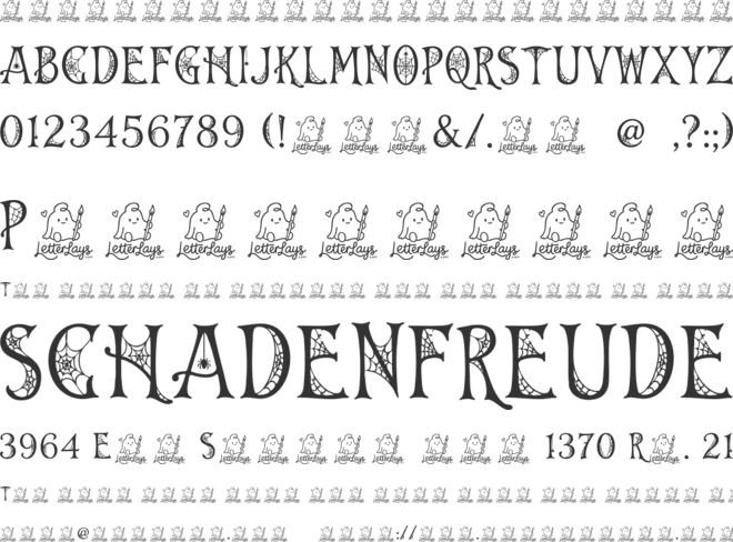 Vesperweb Free font preview