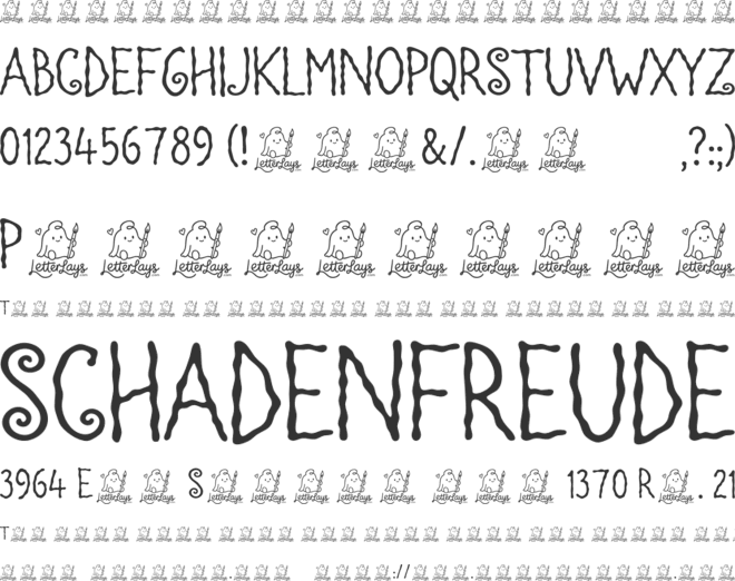 Merrispell Free font preview