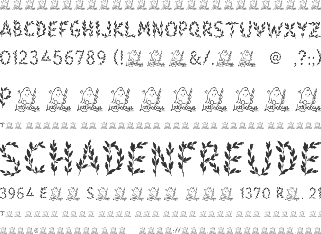 Botanicum Free font preview