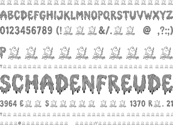 Synesthesia Free font preview