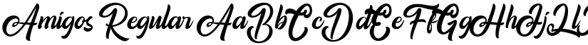 Amigos Regular font