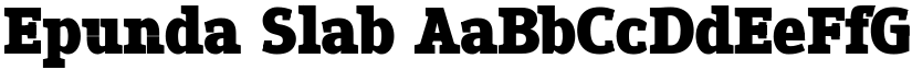 Epunda Slab font
