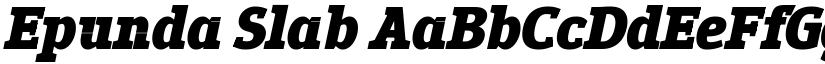 Epunda Slab font