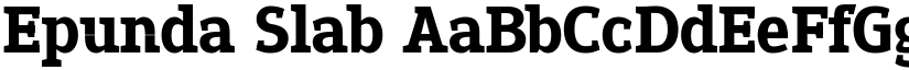 Epunda Slab font