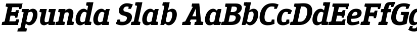 Epunda Slab font