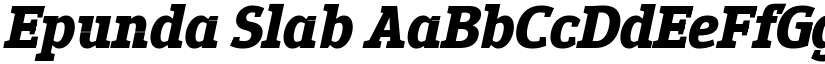 Epunda Slab font