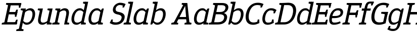 Epunda Slab font