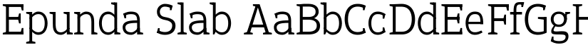 Epunda Slab font