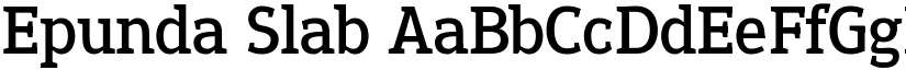 Epunda Slab font