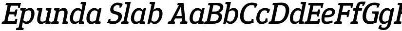 Epunda Slab font