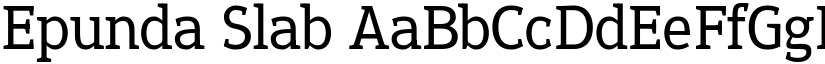 Epunda Slab font download