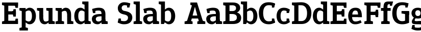 Epunda Slab font