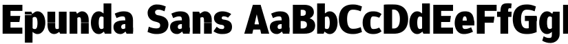 Epunda Sans font