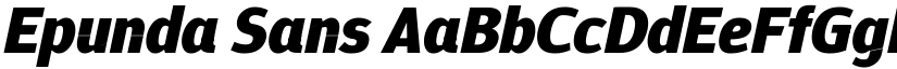 Epunda Sans font