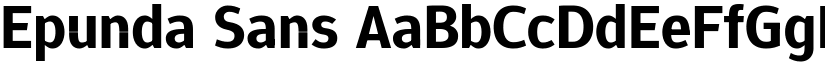 Epunda Sans font