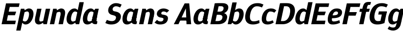 Epunda Sans font