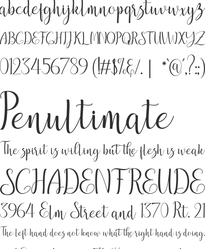 breathaking font preview