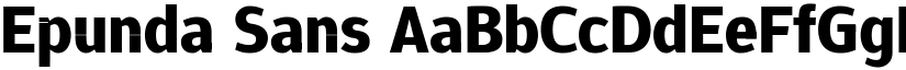 Epunda Sans font