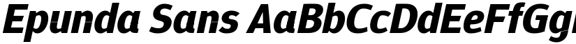 Epunda Sans font