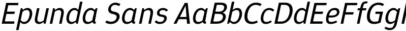 Epunda Sans font
