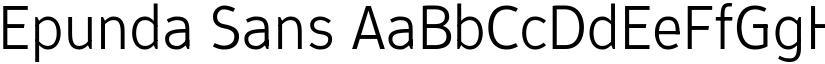Epunda Sans font