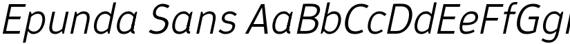 Epunda Sans font
