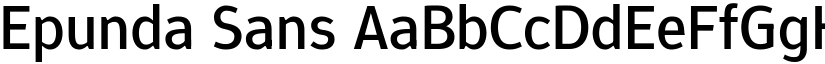 Epunda Sans font