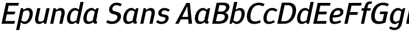 Epunda Sans font